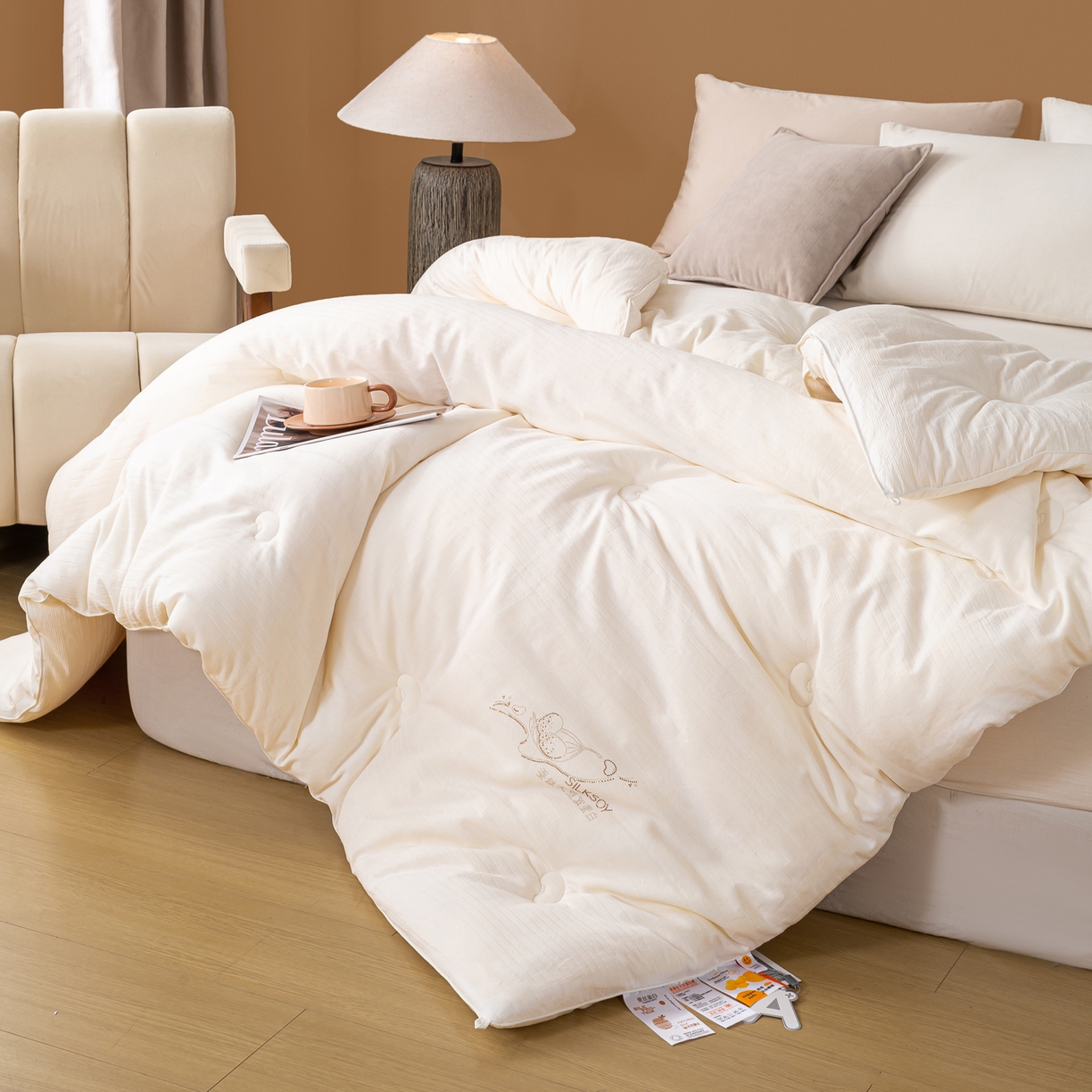 91家纺网 家纺一手货源 找家纺 （总）心悦家纺 2025新款全棉桑蚕丝大豆蛋白被  被子被芯