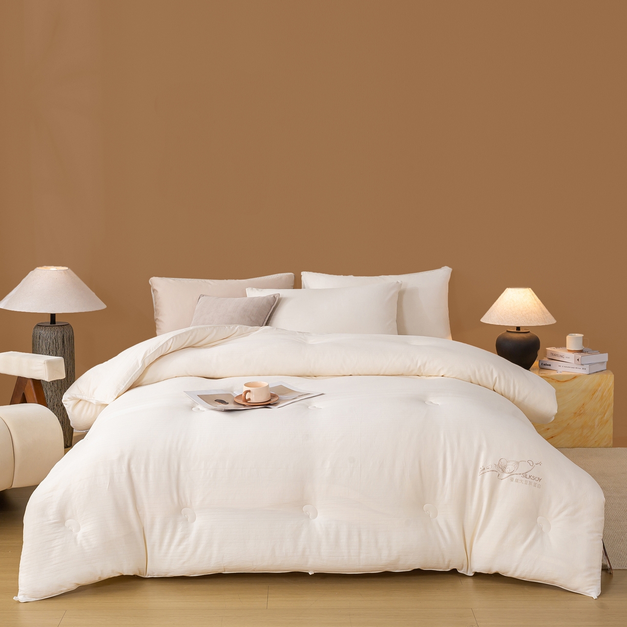 91家纺网 家纺一手货源 找家纺 （总）心悦家纺 2025新款全棉桑蚕丝大豆蛋白被  被子被芯