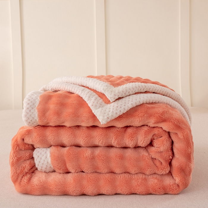 91家纺网 家纺一手货源 找家纺 （总）爱彼家纺 2025热门冬季新款玉兔云绒毛毯单盖毯-多主图系列一