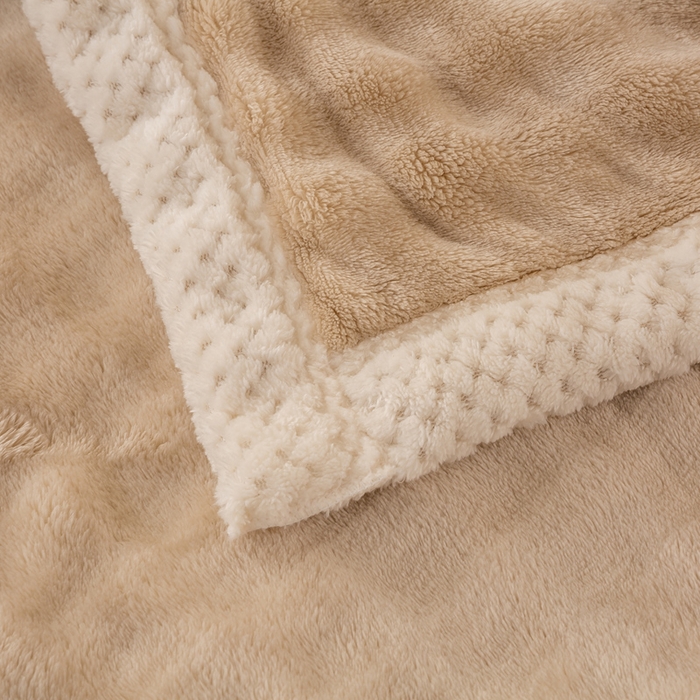 91家纺网 家纺一手货源 找家纺 爱彼家纺 2025热门冬季新款玉兔云绒毛毯单盖毯-多主图系列一 玉兔云绒-米咖