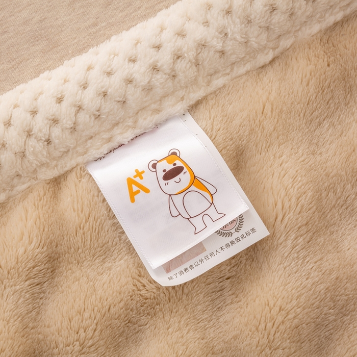 91家纺网 家纺一手货源 找家纺 爱彼家纺 2025热门冬季新款玉兔云绒毛毯单盖毯-多主图系列一 玉兔云绒-米咖