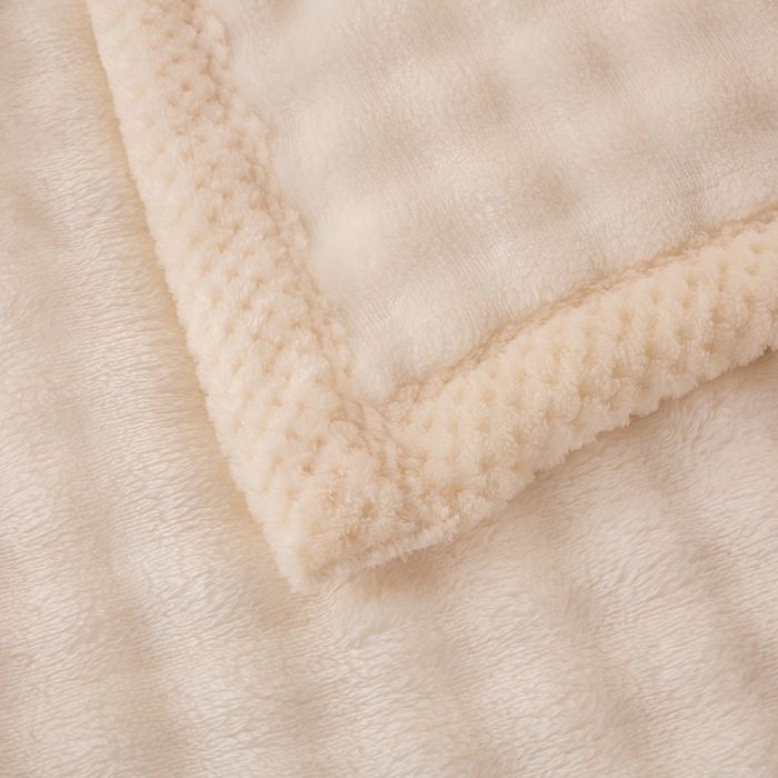 91家纺网 家纺一手货源 找家纺 爱彼家纺 2025热门冬季新款玉兔云绒毛毯单盖毯-多主图系列一 玉兔云绒-米白