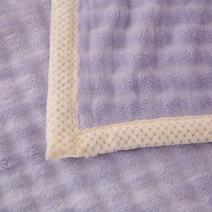 91家纺网 家纺一手货源 找家纺 爱彼家纺 2025热门冬季新款玉兔云绒毛毯单盖毯-多主图系列一 玉兔云绒-芋紫