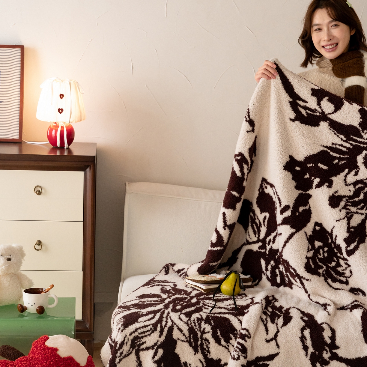 91家纺网 家纺一手货源 找家纺 （总）多乐娜 2025新款原创设计半边绒毛毯盖毯沙发毯毯子