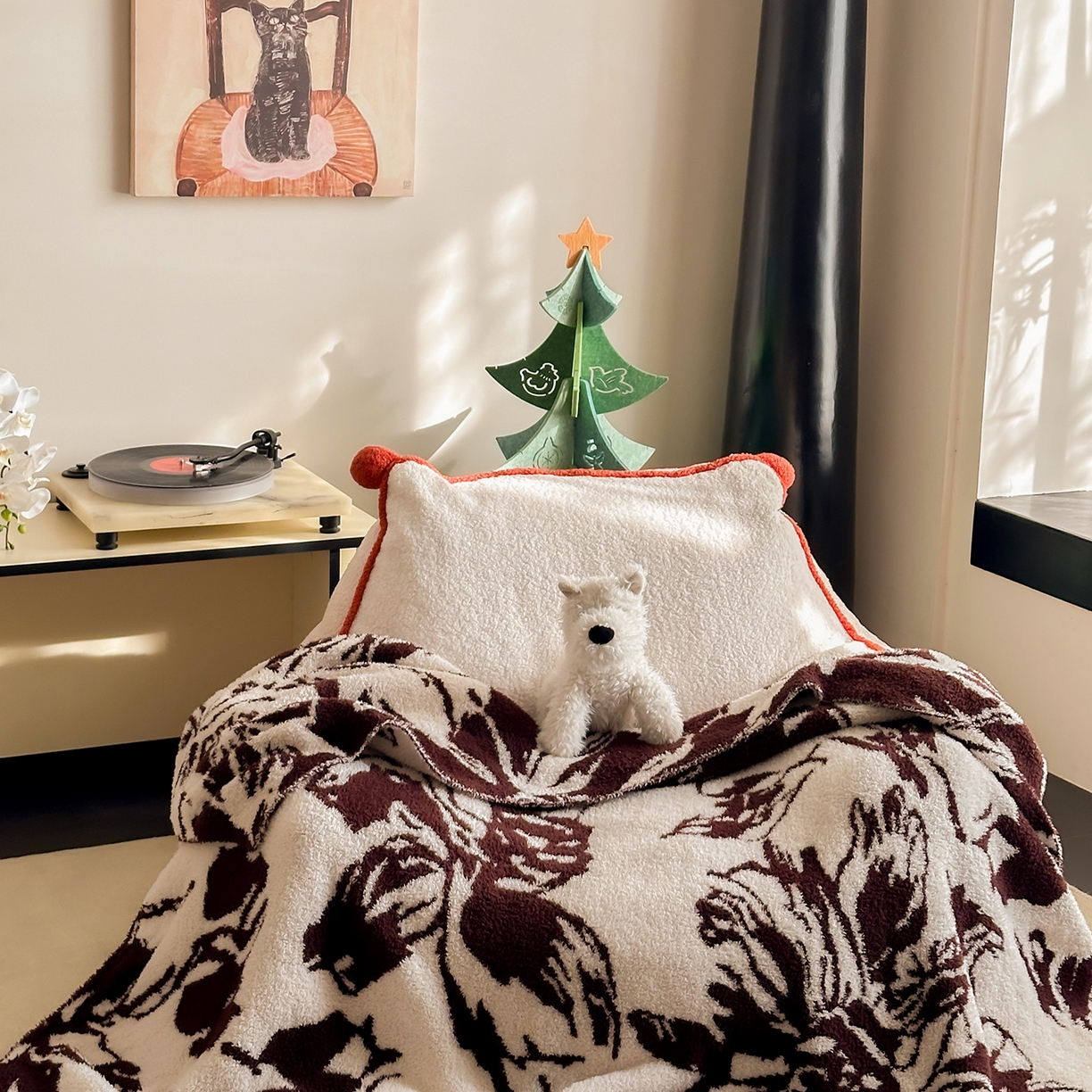 91家纺网 家纺一手货源 找家纺 （总）多乐娜 2025新款原创设计半边绒毛毯盖毯沙发毯毯子