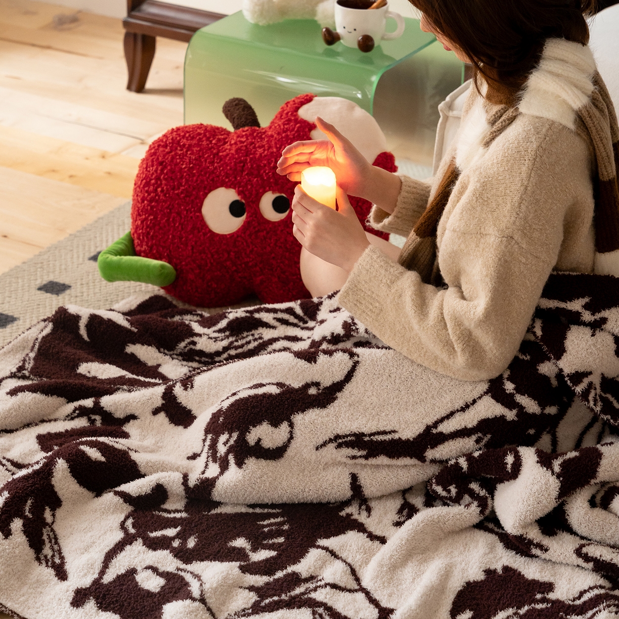 91家纺网 家纺一手货源 找家纺 （总）多乐娜 2025新款原创设计半边绒毛毯盖毯沙发毯毯子