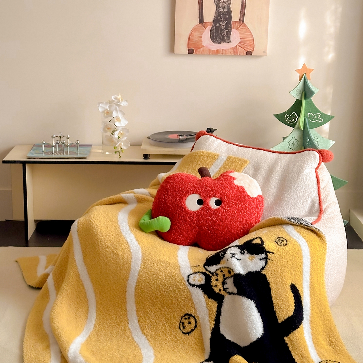 91家纺网 家纺一手货源 找家纺 （总）多乐娜 2025新款原创设计半边绒毛毯盖毯沙发毯毯子