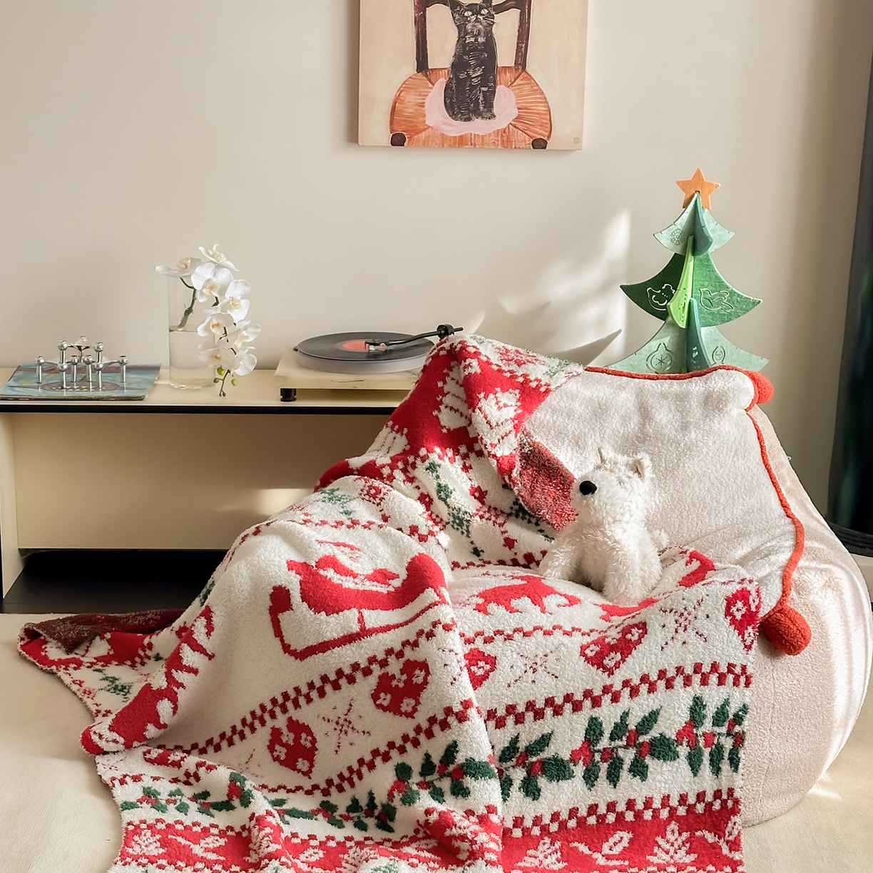 91家纺网 家纺一手货源 找家纺 （总）多乐娜 2025新款原创设计半边绒毛毯盖毯沙发毯毯子