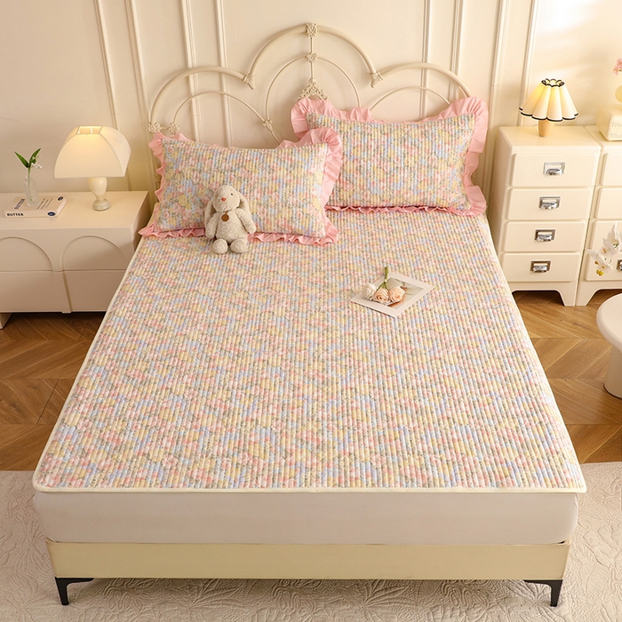 91家纺网 家纺一手货源 找家纺 （总）美达家纺 2025新款全棉夹棉防滑可机洗床垫地垫软席