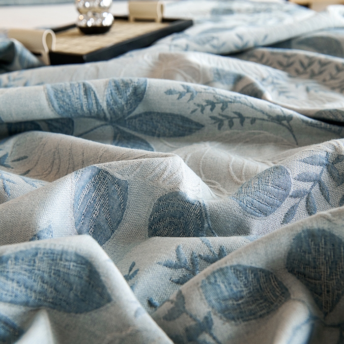 91家纺网 家纺一手货源 找家纺 棠薇家纺 2025新款全棉纱布枕套厚枕套 叶摇兰色