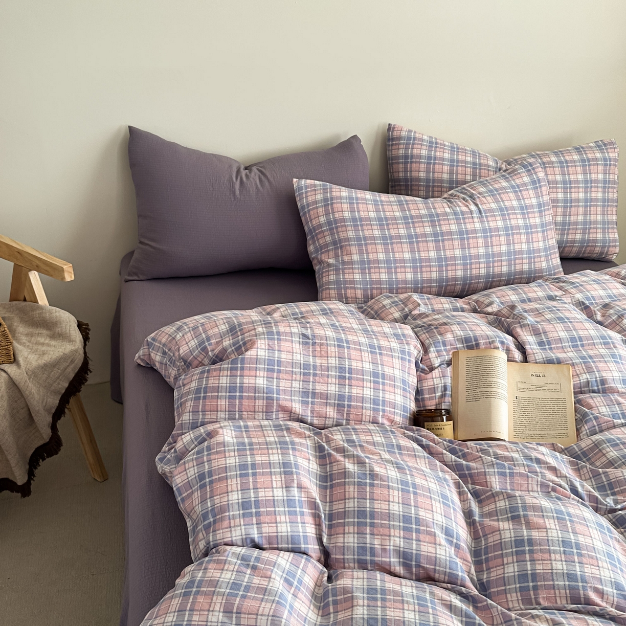 91家纺网 家纺一手货源 找家纺 （总）麦乐迪 2025新款10A抗菌亲肤云朵双层纱无印风水洗棉三件套四件套（提供买家秀和抗菌检测报告）