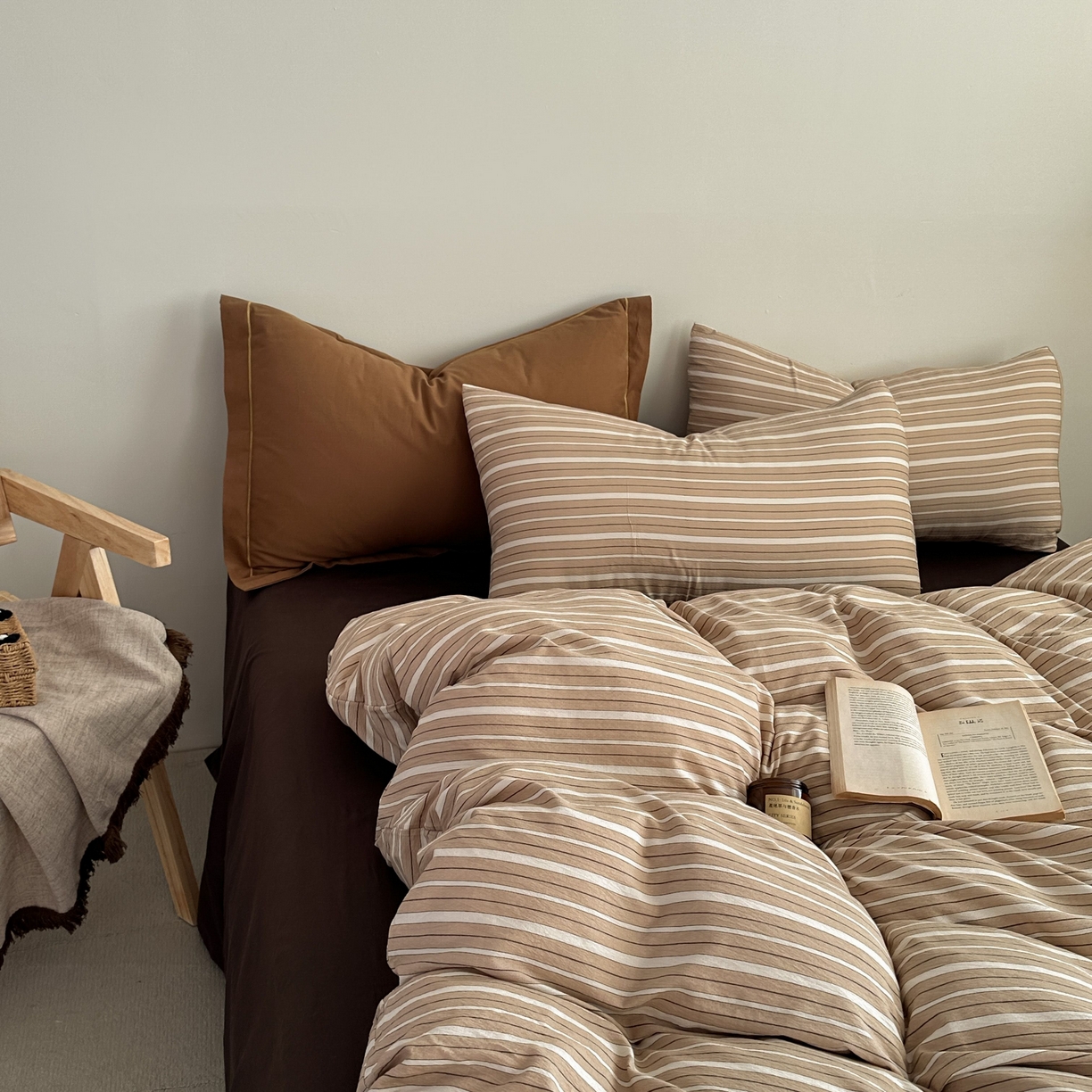 91家纺网 家纺一手货源 找家纺 （总）麦乐迪 2025新款10A抗菌亲肤云朵双层纱无印风水洗棉三件套四件套（提供买家秀和抗菌检测报告）