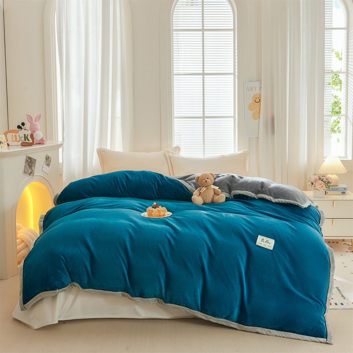 91家纺网 家纺一手货源 找家纺 （总）天之澜家纺 2025新款多功能牛奶绒单被套盖毯（不含被芯）