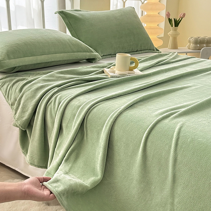 91家纺网 家纺一手货源 找家纺 （总）悠米悠家 2025新款保暖舒适牛奶绒单品床单