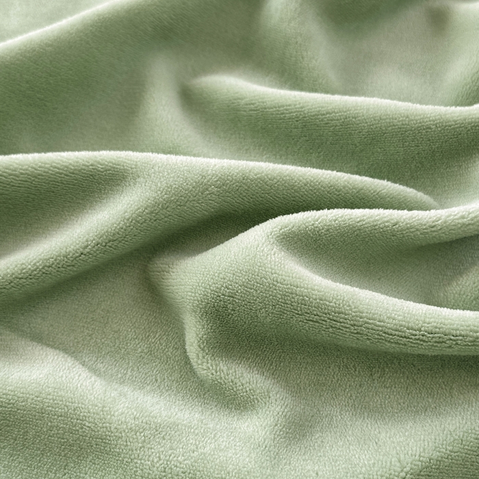 91家纺网 家纺一手货源 找家纺 悠米悠家 2025新款保暖舒适牛奶绒单品床单 绿色