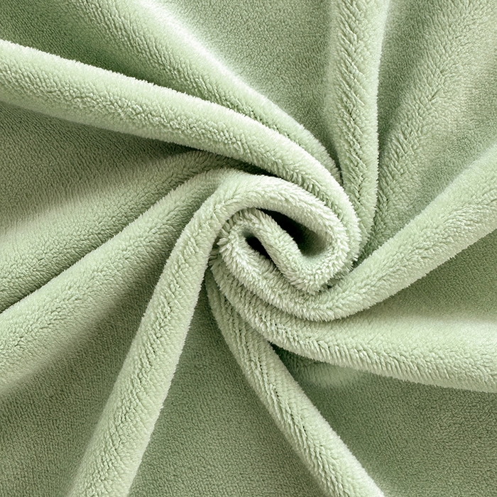 91家纺网 家纺一手货源 找家纺 悠米悠家 2025新款保暖舒适牛奶绒单品床单 绿色