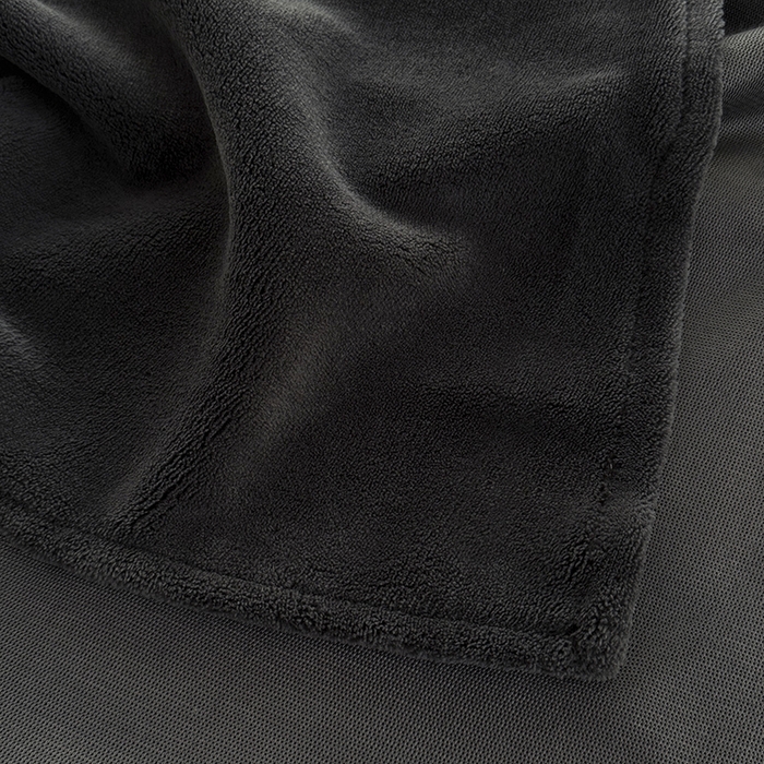 91家纺网 家纺一手货源 找家纺 悠米悠家 2025新款保暖舒适牛奶绒单品床单 黑色