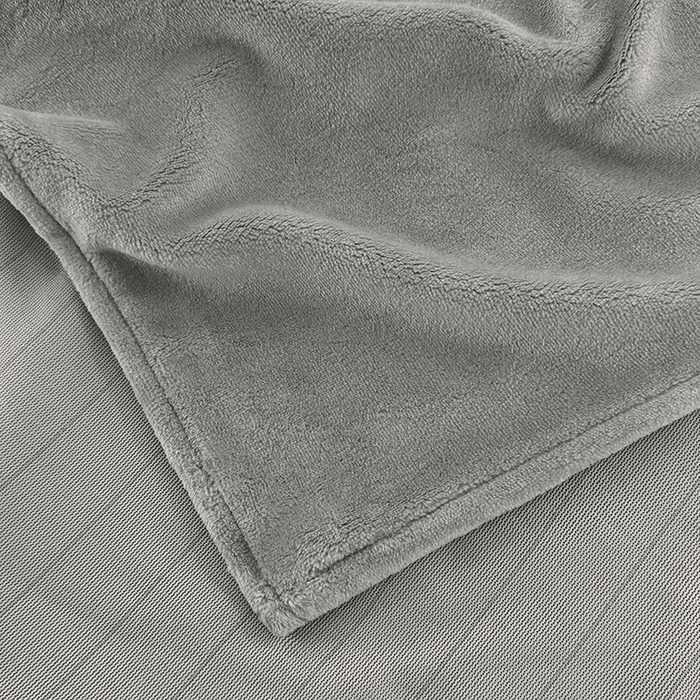 91家纺网 家纺一手货源 找家纺 悠米悠家 2025新款保暖舒适牛奶绒单品床单 灰色