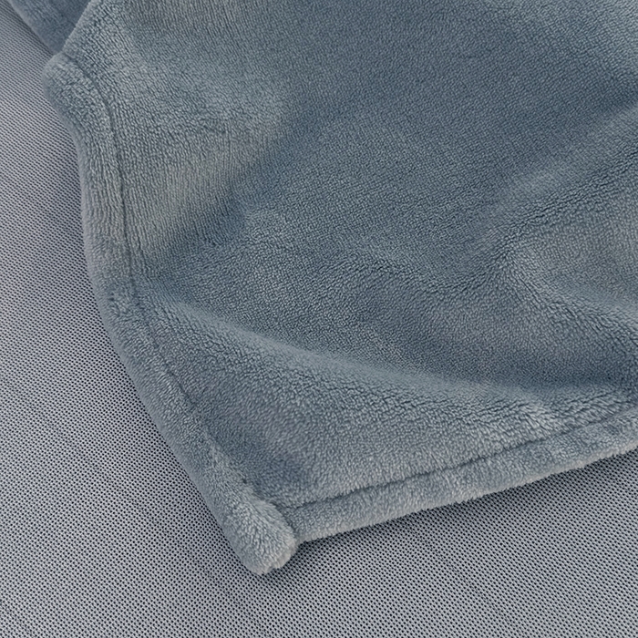 91家纺网 家纺一手货源 找家纺 悠米悠家 2025新款保暖舒适牛奶绒单品床单 浅蓝