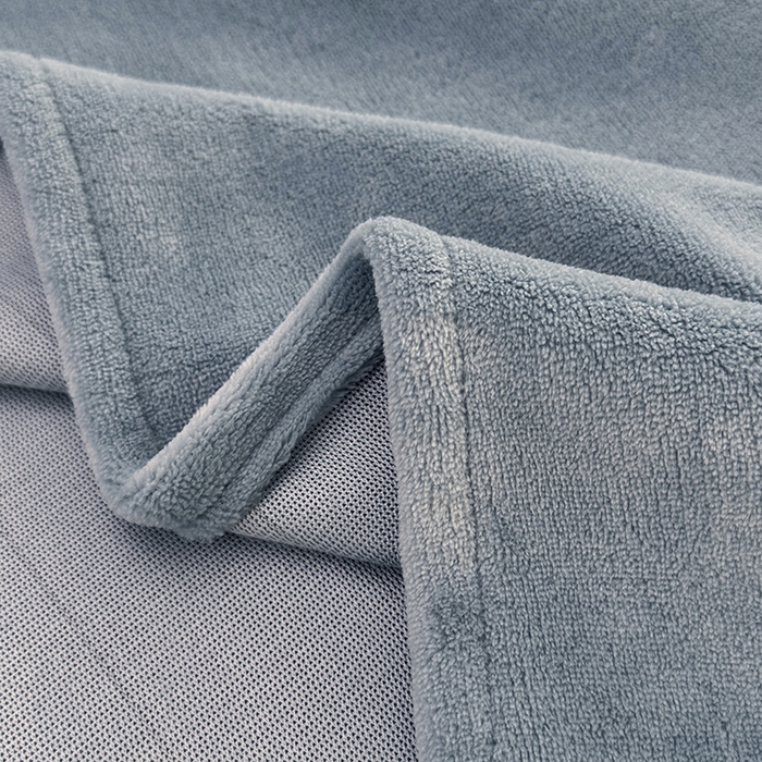 91家纺网 家纺一手货源 找家纺 悠米悠家 2025新款保暖舒适牛奶绒单品床单 浅蓝