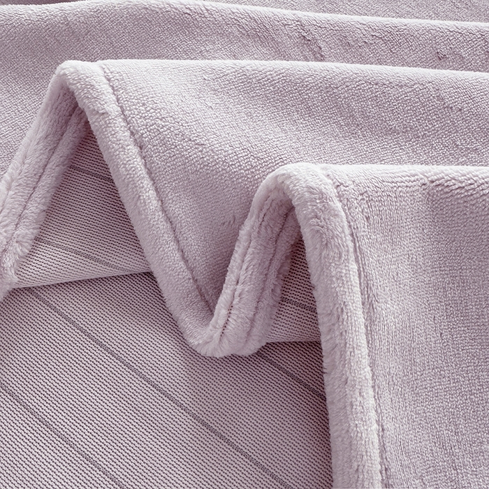 91家纺网 家纺一手货源 找家纺 悠米悠家 2025新款保暖舒适牛奶绒单品床单 粉紫色