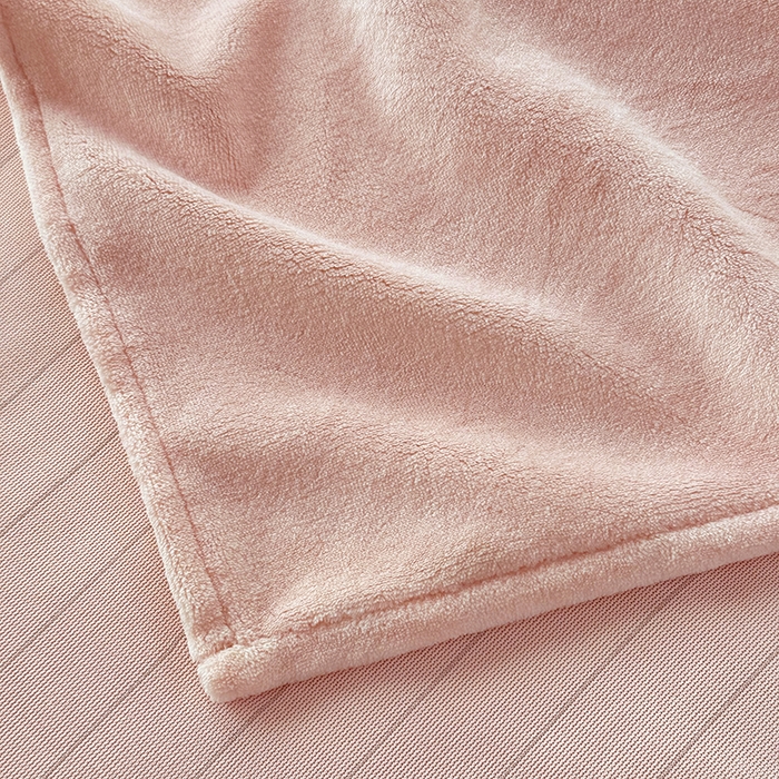 91家纺网 家纺一手货源 找家纺 悠米悠家 2025新款保暖舒适牛奶绒单品床单 粉色