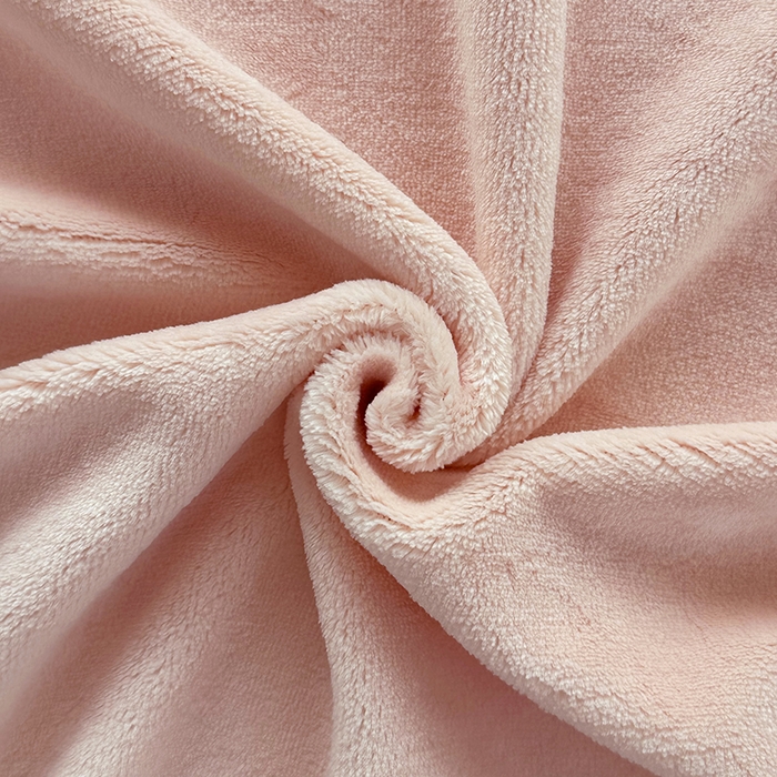 91家纺网 家纺一手货源 找家纺 悠米悠家 2025新款保暖舒适牛奶绒单品床单 粉色