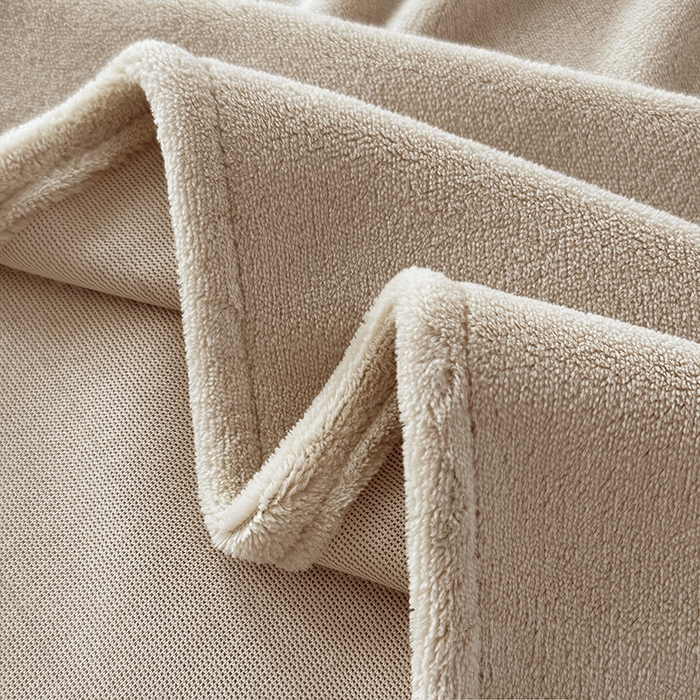 91家纺网 家纺一手货源 找家纺 悠米悠家 2025新款保暖舒适牛奶绒单品床单 卡其色