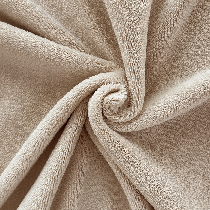 91家纺网 家纺一手货源 找家纺 悠米悠家 2025新款保暖舒适牛奶绒单品床单 卡其色