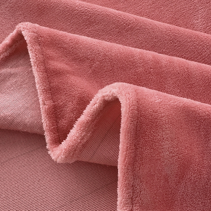 91家纺网 家纺一手货源 找家纺 悠米悠家 2025新款保暖舒适牛奶绒单品床单 西瓜粉