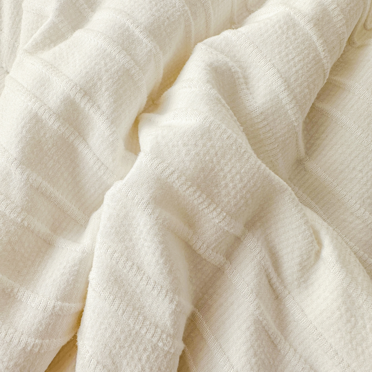 91家纺网 家纺一手货源 找家纺 尊妙被业 2025新款新疆棉花被冬被春秋被被子被芯-良品条纹 良品条白+绿