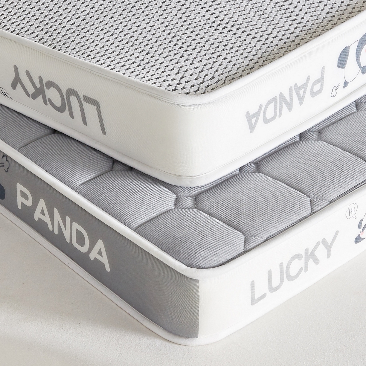 91家纺网 家纺一手货源 找家纺 （总）鑫梦莱 2026新款A类华夫格系列乳胶海绵床垫立体款（成人图）