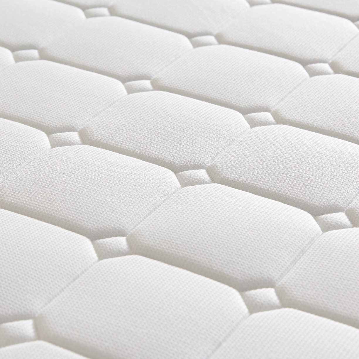 91家纺网 家纺一手货源 找家纺 鑫梦莱 2026新款A类华夫格系列乳胶海绵床垫立体款（成人图） 云水蓝（厚约6cm）