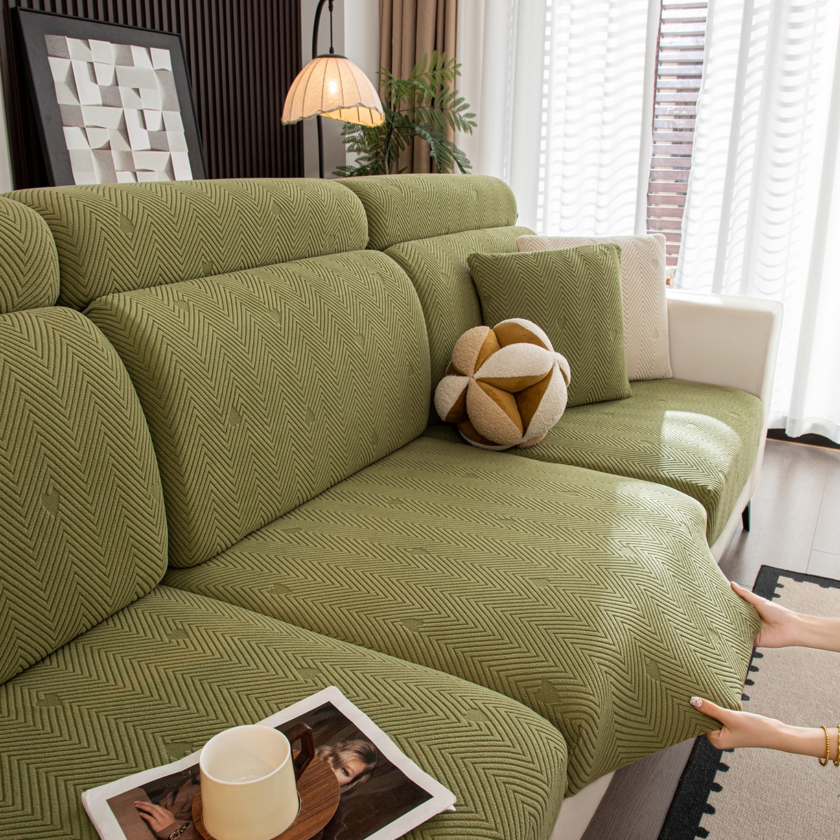 91家纺网 家纺一手货源 找家纺 （总）沐沐家纺 2025新款丘比特沙发笠