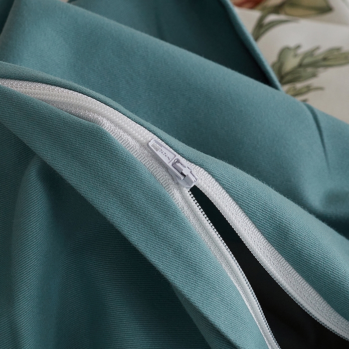 91家纺网 家纺一手货源 找家纺 咏绒家纺工厂店 2025新款全棉高定印花磨毛拼角四件套 春晓