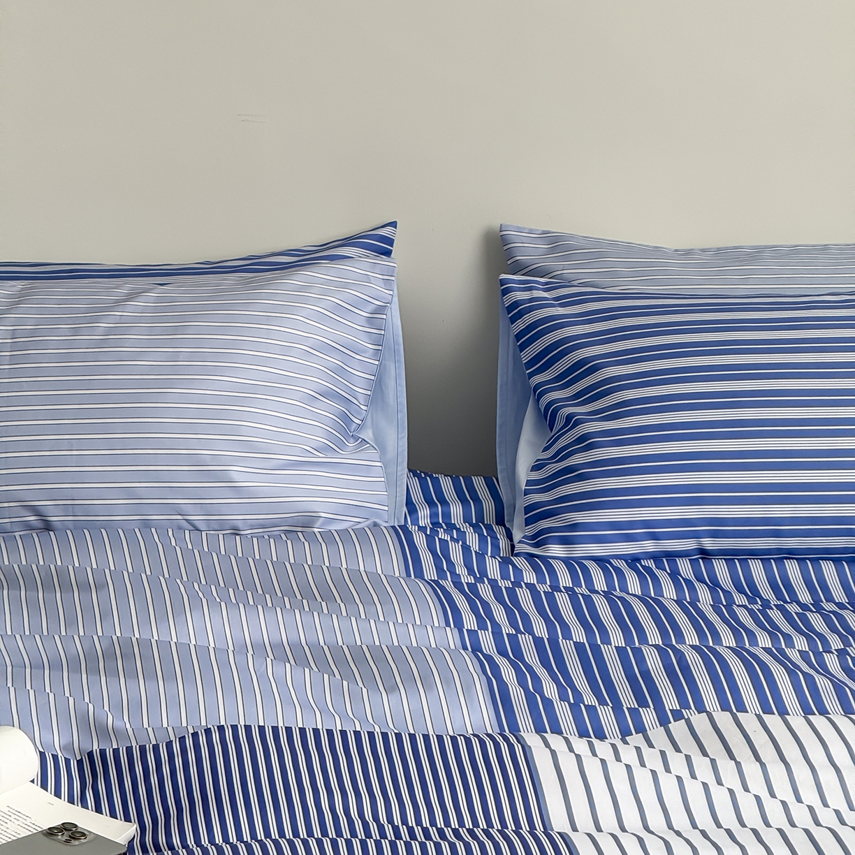 91家纺网 家纺一手货源 找家纺 （总）柚可家居 2025新款50支数码活性套件-条纹现象-第一组（手提袋+控价）套件会员减20元 严格控价券后不低于 328和348元