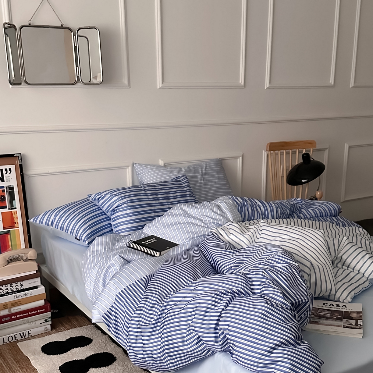 91家纺网 家纺一手货源 找家纺 （总）柚可家居 2026新款50支数码活性套件-条纹现象-第二组（手提袋+控价）套件会员减20元 严格控价券后不低于 328和348元