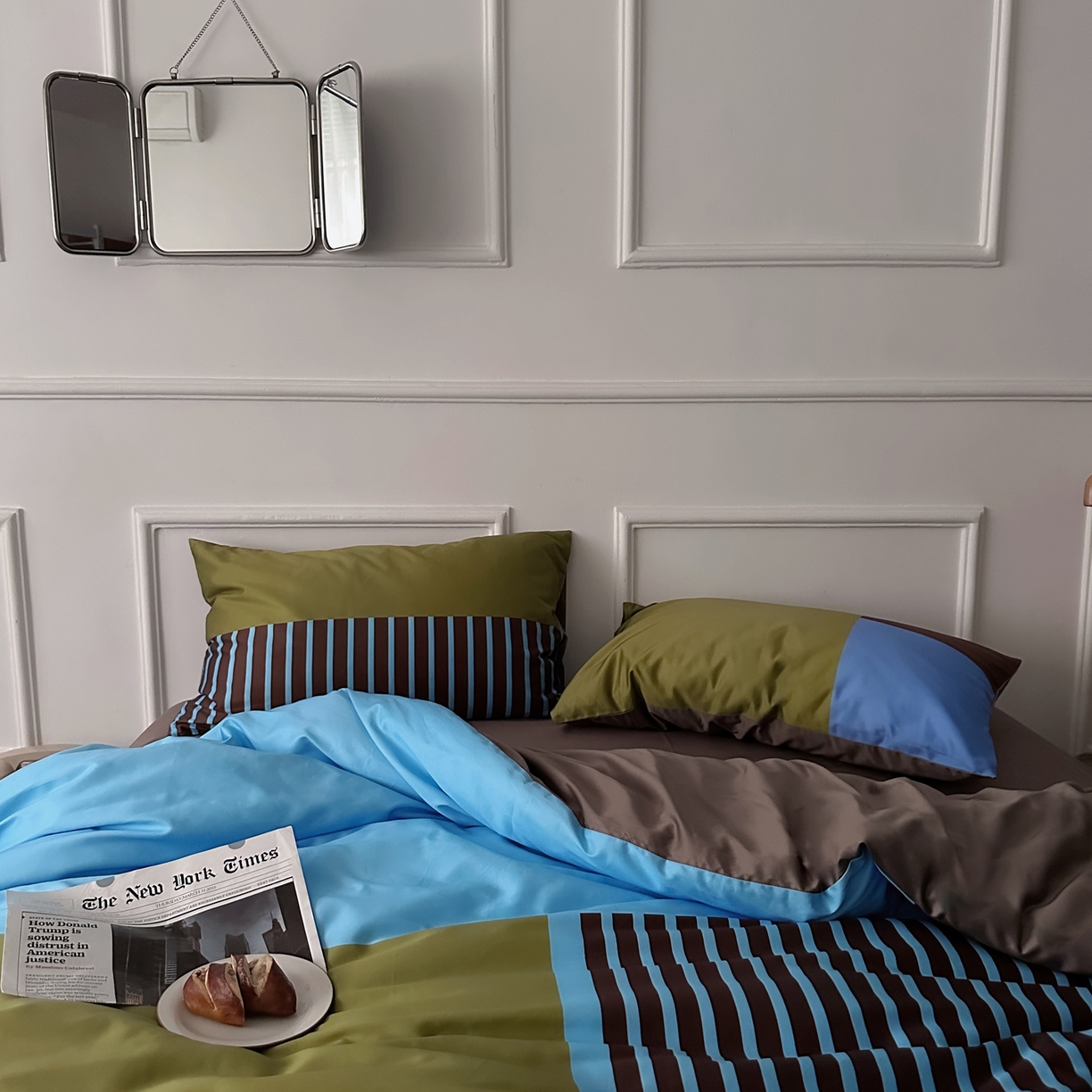 91家纺网 家纺一手货源 找家纺 （总）柚可家居 2026新款50支数码活性套件-新海岸（手提袋+控价）套件会员减20元 严格控价券后不低于 328和348元