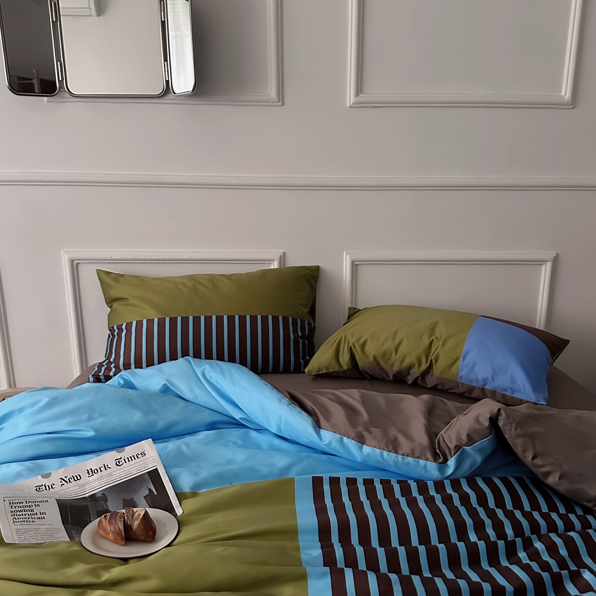 91家纺网 家纺一手货源 找家纺 （总）柚可家居 2026新款50支数码活性套件-新海岸（手提袋+控价）套件会员减20元 严格控价券后不低于 328和348元