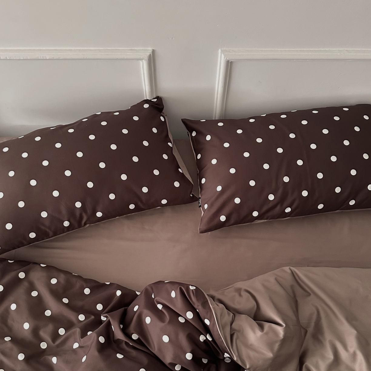 91家纺网 家纺一手货源 找家纺 柚可家居 2026新款50支数码活性套件-时光沸点（控价+送手提袋）套件会员减10元 严格控价券后不低于 318和338元 时光沸点（枕套波点一对）