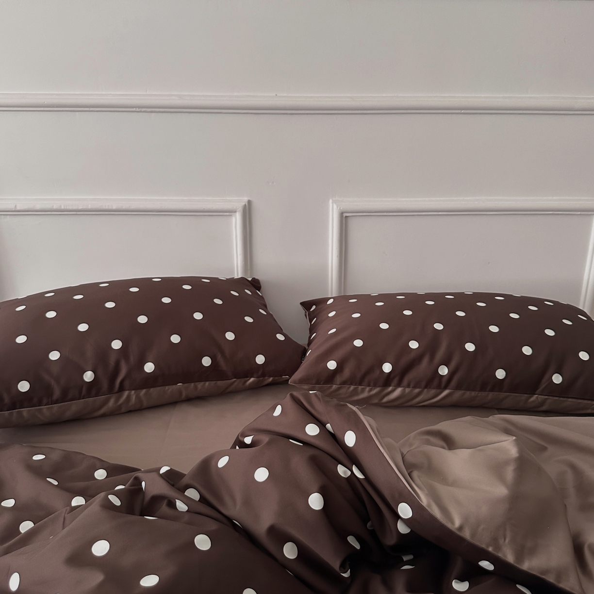 91家纺网 家纺一手货源 找家纺 柚可家居 2026新款50支数码活性套件-时光沸点（控价+送手提袋）套件会员减10元 严格控价券后不低于 318和338元 时光沸点（枕套波点一对）