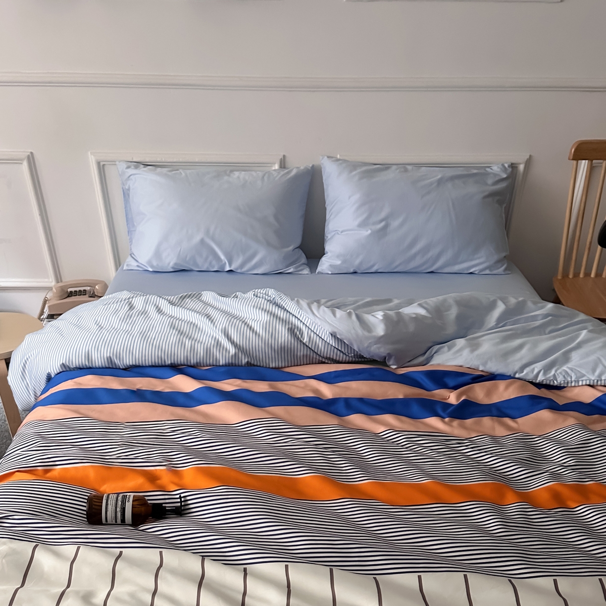 91家纺网 家纺一手货源 找家纺 （总）柚可家居 2026新款50支数码活性套件-海港（手提袋+控价）套件会员减20元 严格控价券后不低于 328和348元