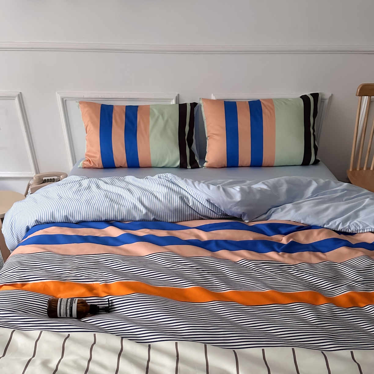 91家纺网 家纺一手货源 找家纺 （总）柚可家居 2026新款50支数码活性套件-海港（手提袋+控价）套件会员减20元 严格控价券后不低于 328和348元