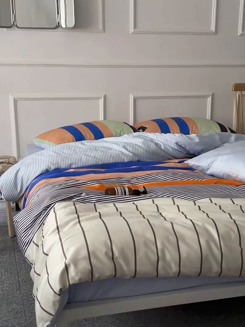 91家纺网 家纺一手货源 找家纺 （总）柚可家居 2026新款50支数码活性套件-海港（手提袋+控价）套件会员减20元 严格控价券后不低于 328和348元