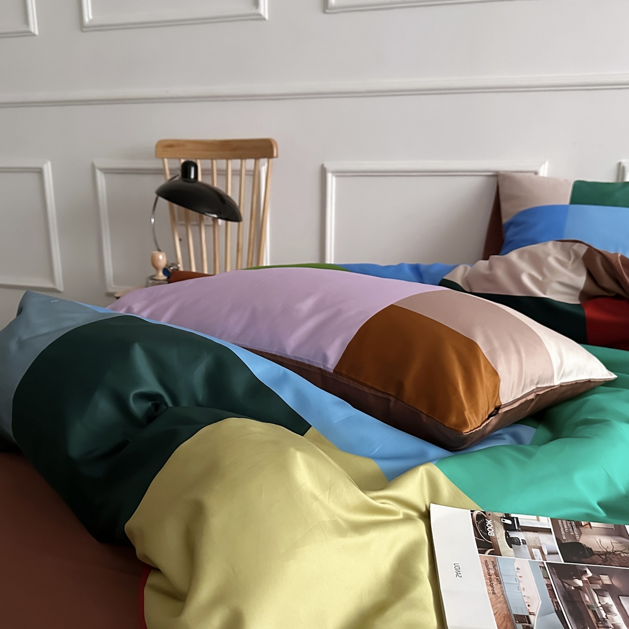 91家纺网 家纺一手货源 找家纺 （总）柚可家居 2026新款50支数码活性套件-方块宇宙（手提袋+控价）套件会员减20元 严格控价券后不低于 328和348元