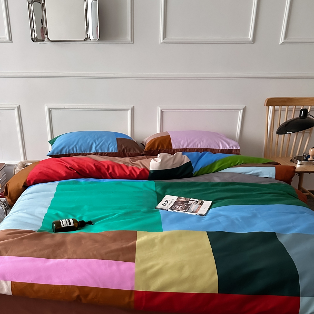 91家纺网 家纺一手货源 找家纺 （总）柚可家居 2026新款50支数码活性套件-方块宇宙（手提袋+控价）套件会员减20元 严格控价券后不低于 328和348元