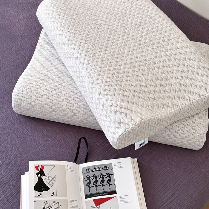 91家纺网 家纺一手货源 找家纺 （总）伟邦枕芯 2025新款针织波浪青少年零压记忆枕枕头枕芯