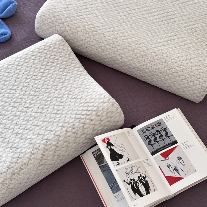 91家纺网 家纺一手货源 找家纺 （总）伟邦枕芯 2025新款针织波浪青少年零压记忆枕枕头枕芯