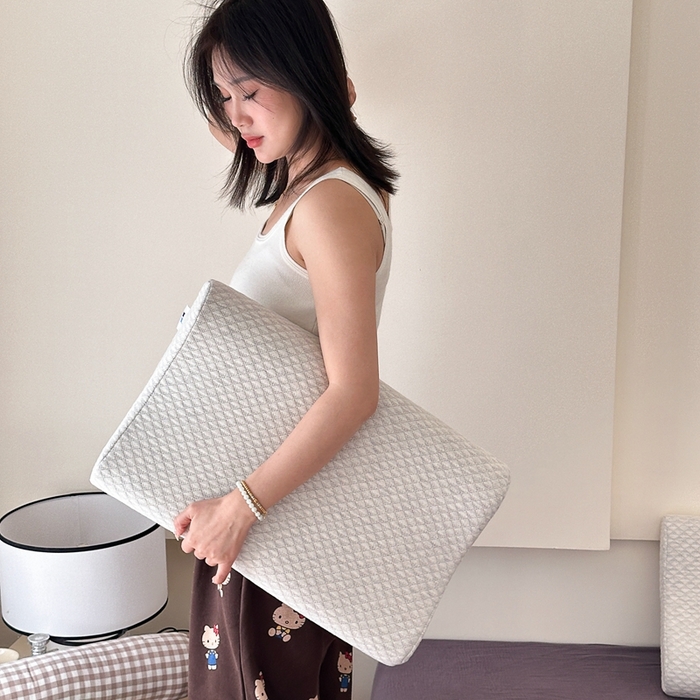 91家纺网 家纺一手货源 找家纺 （总）伟邦枕芯 2025新款针织波浪青少年零压记忆枕枕头枕芯