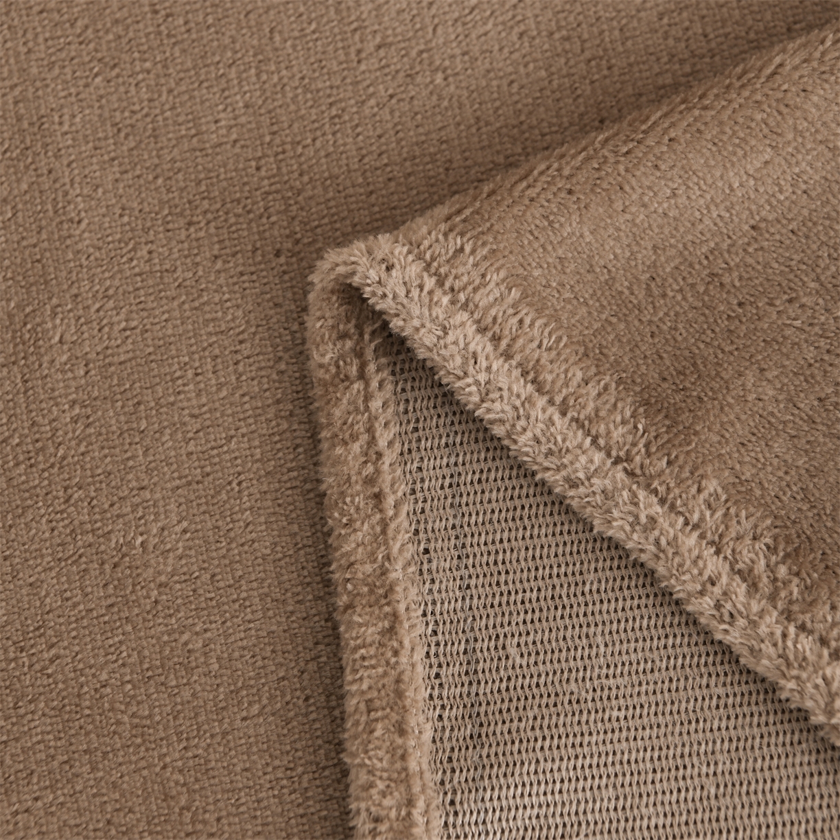 91家纺网 家纺一手货源 找家纺 寝美资家居 2025新款简约纯色牛奶绒单床单床单单件单品床单 卡其棕